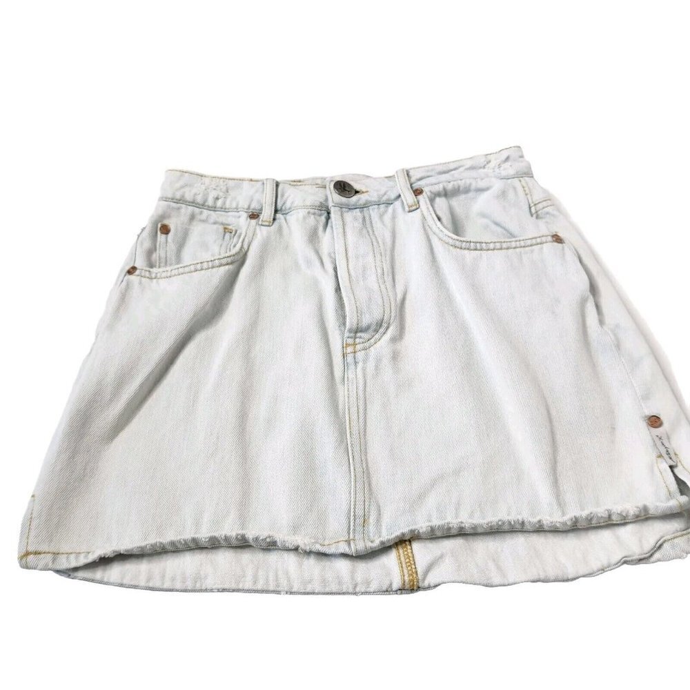 One Teaspoon Women's 28 Brando Mini Jean Skirt